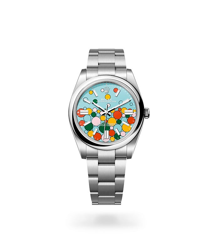 Oyster Perpetual 41, Oyster, 41 mm, Oystersteel Front Facing