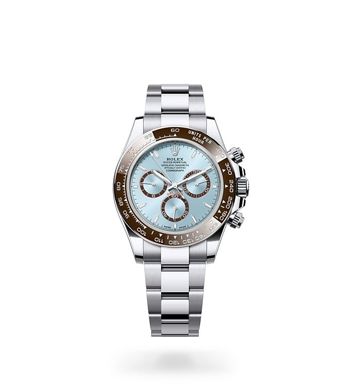 Cosmograph Daytona, Oyster, 40 mm, platinum Front Facing