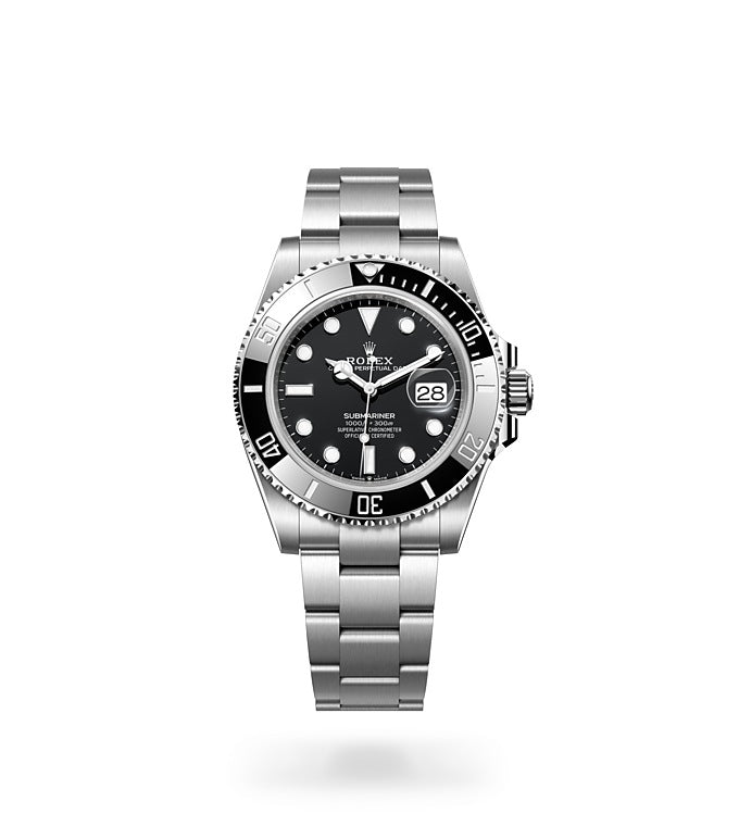 Submariner Date, Oyster, 41 mm, Oystersteel Front Facing