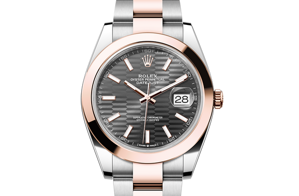 Datejust 41, Oyster, 41 mm, Oystersteel and Everose gold Front Facing