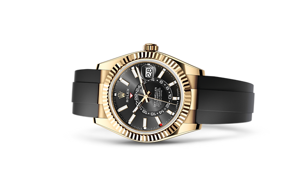 Sky-Dweller, Oyster, 42 mm, yellow gold Laying Down